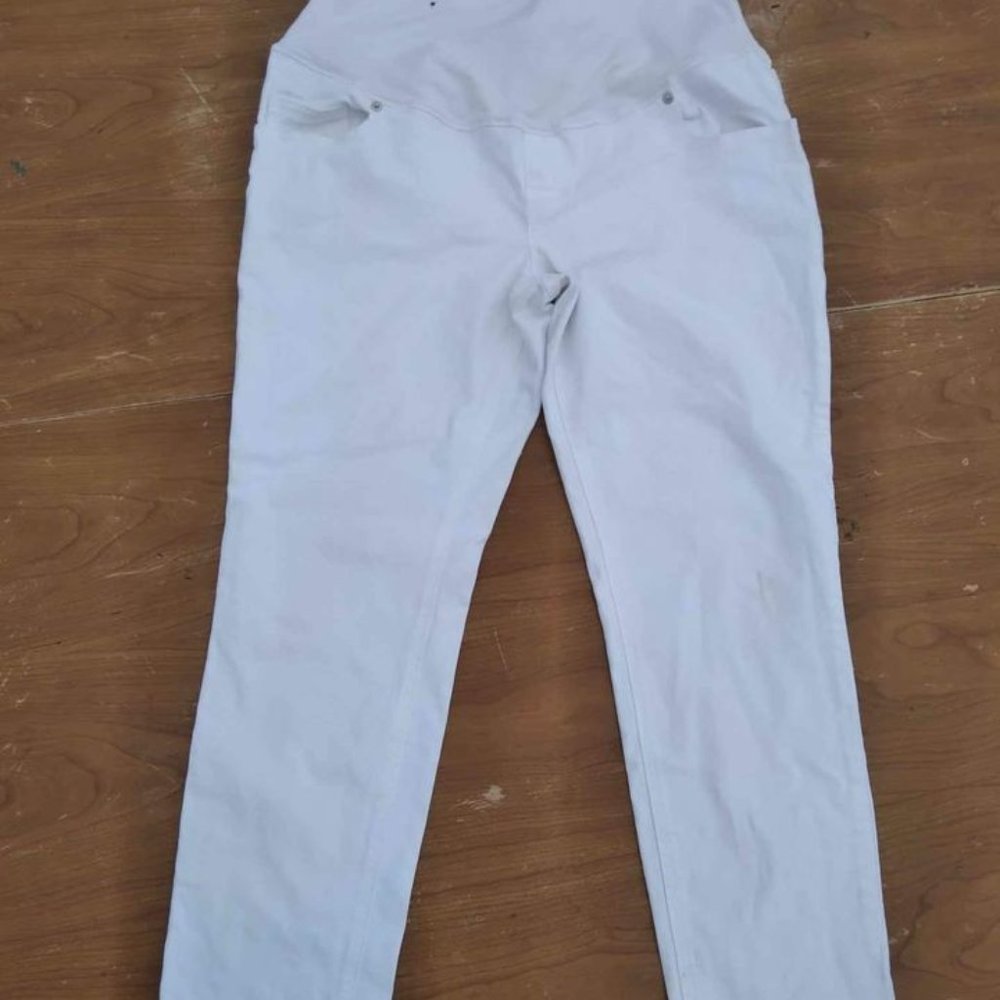Great Expectations Maternity White Jeans
